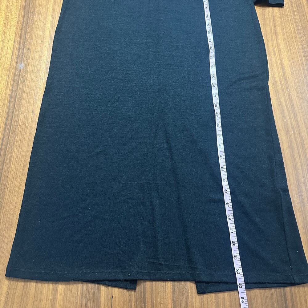Rag & Bone the Knit Crew Maxi Dress, Black Sweater, Dark Academia,‎ Size XL - Picture 6 of 8